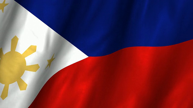 菲律宾国旗飘扬，环行视频下载