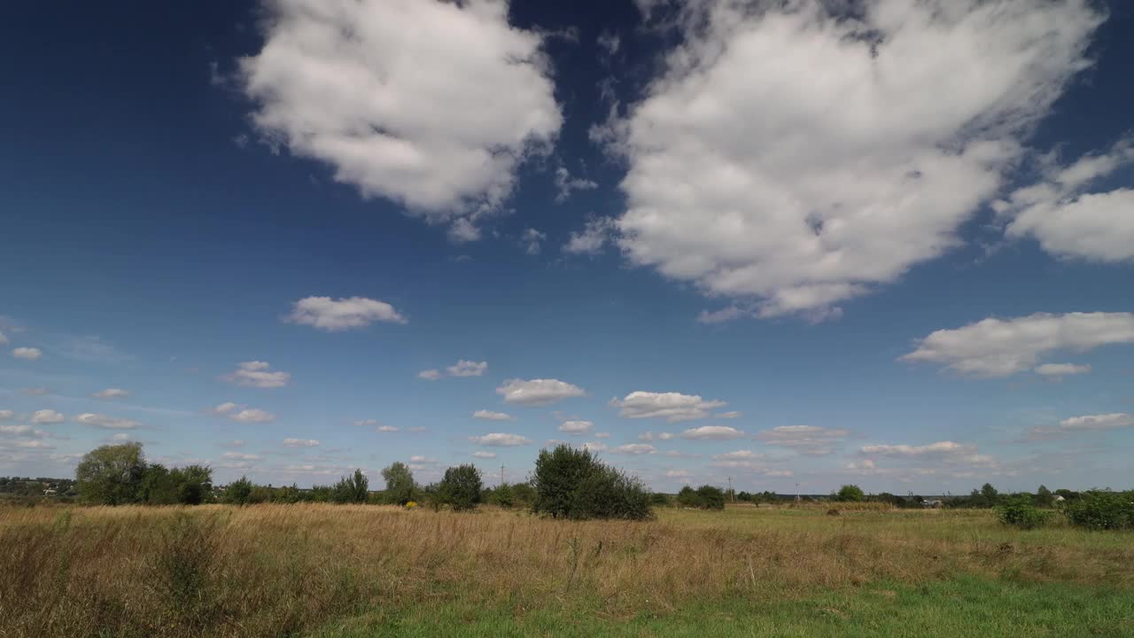 白云，美丽的夏日时光景观视频素材
