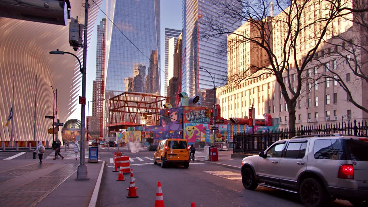 街。曼哈顿市中心视频素材