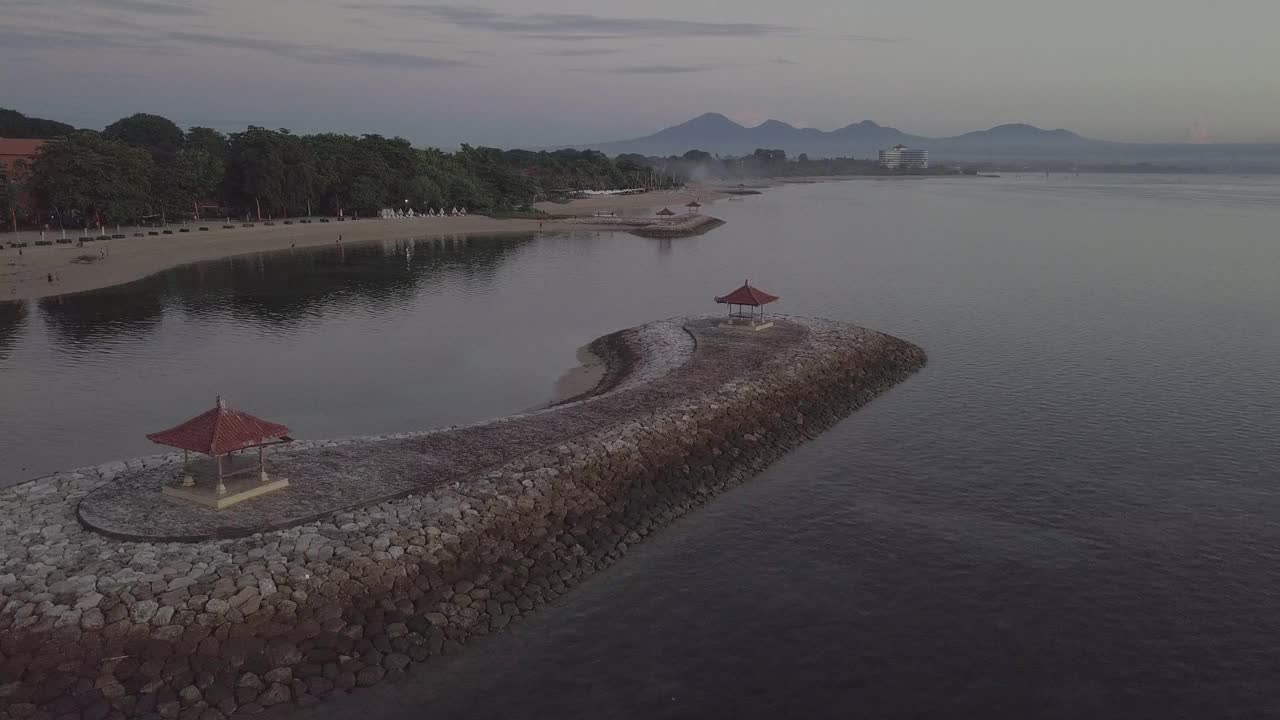 Sanur海滩/巴厘岛，印度尼西亚视频下载
