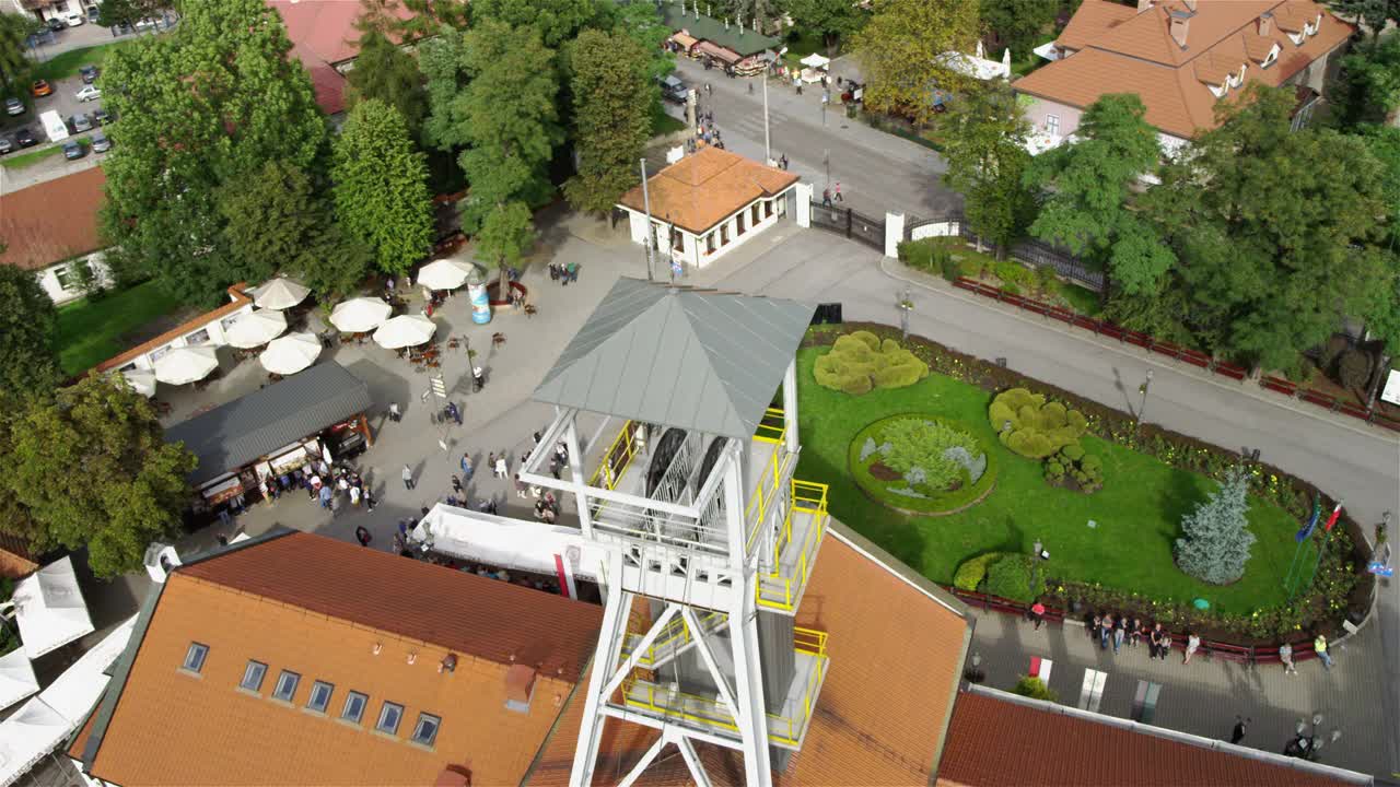 无人机拍摄的波兰盐矿视频下载