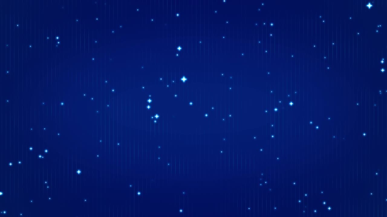 4k星星在神圣的夜晚(深蓝色)[LOOP]股票视频视频素材