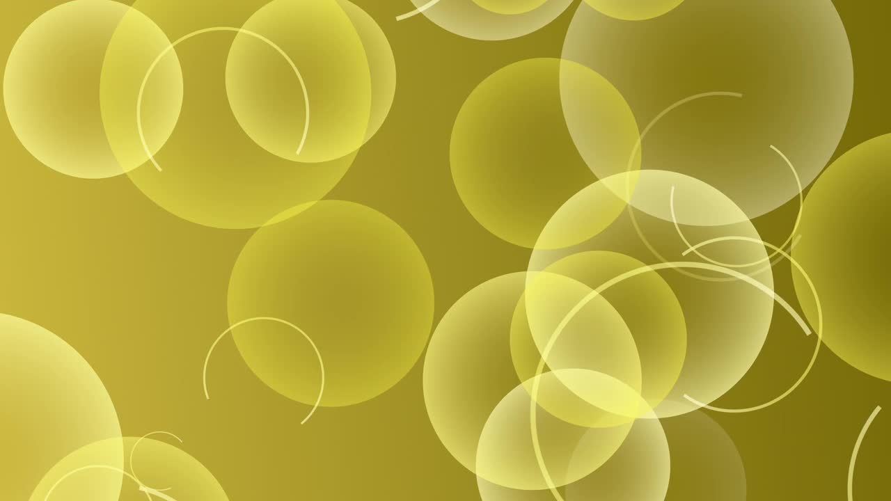 4k黄色背景上的气泡视频素材