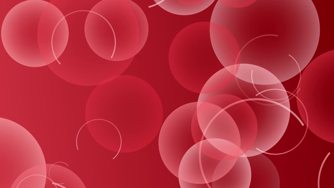 4k红色背景上的气泡视频素材