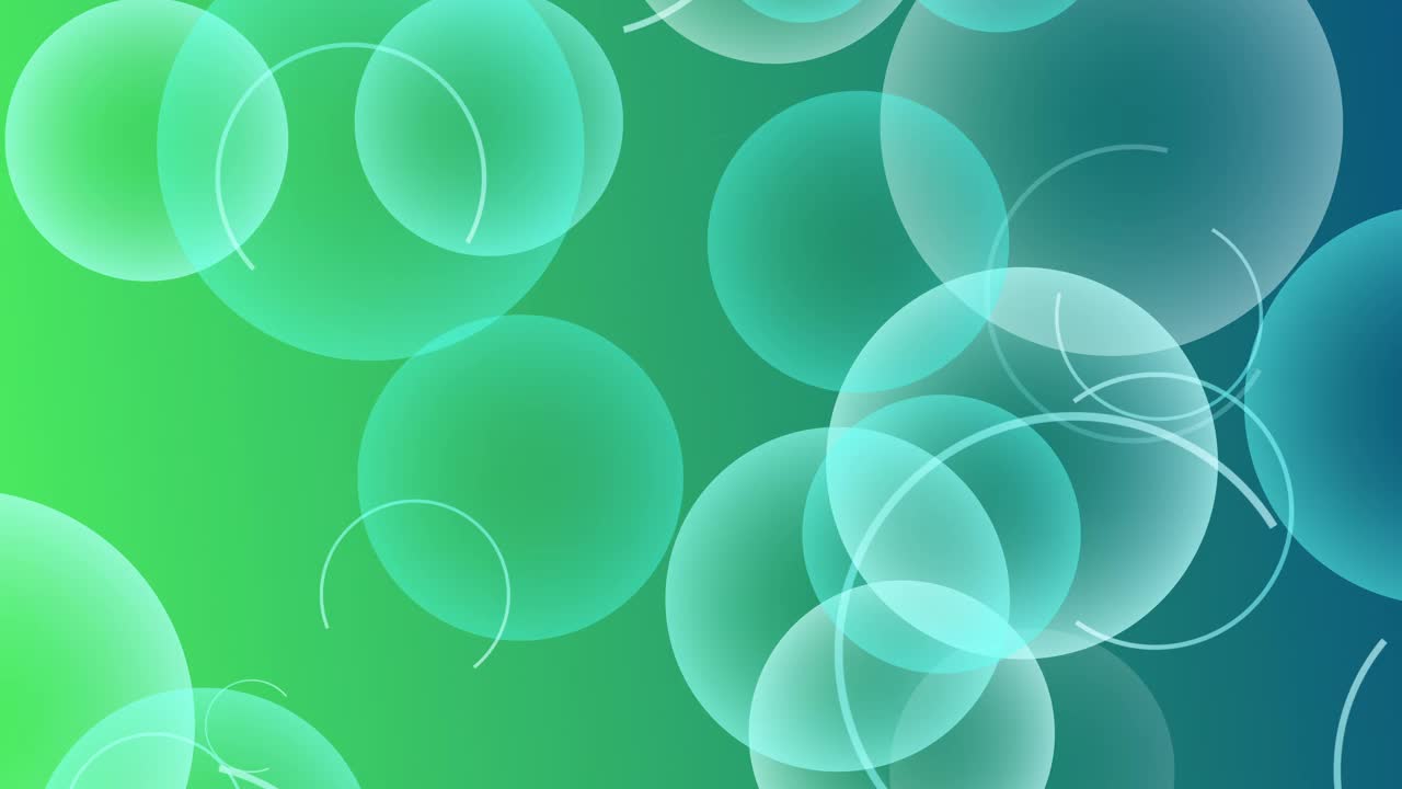 4k气泡在绿松石蓝色背景上视频下载