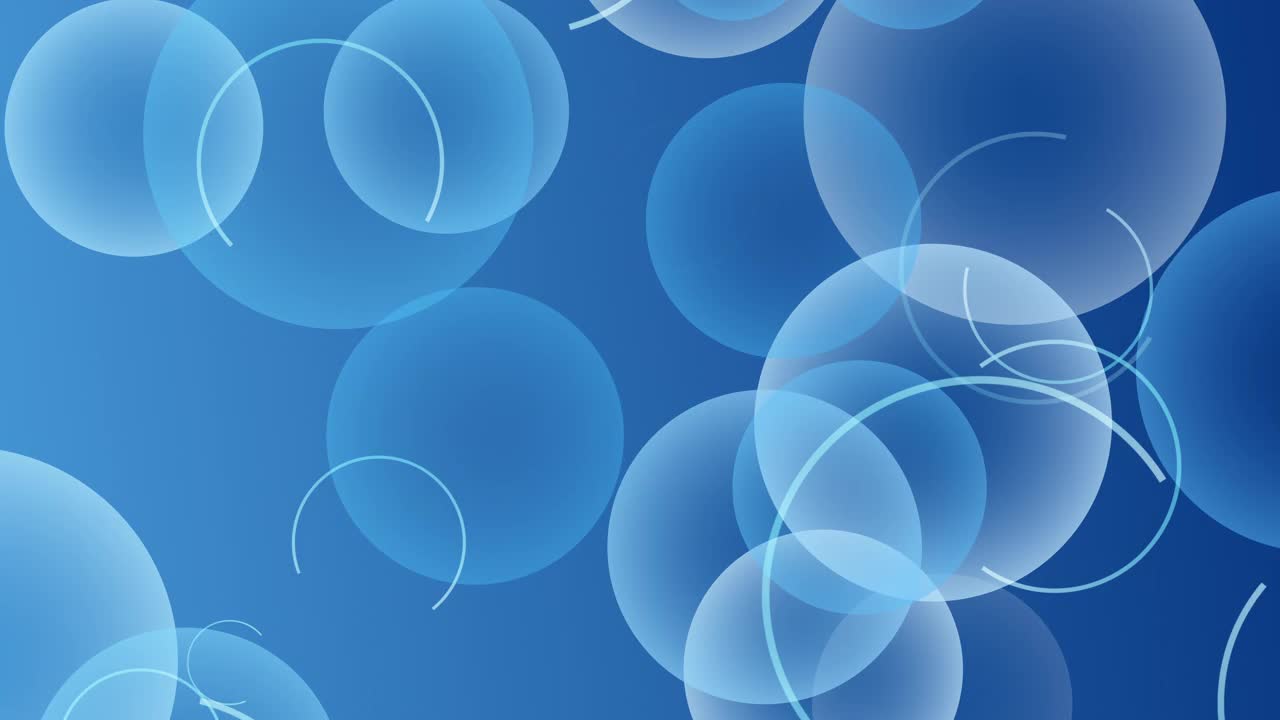 4k气泡在蓝色背景视频下载