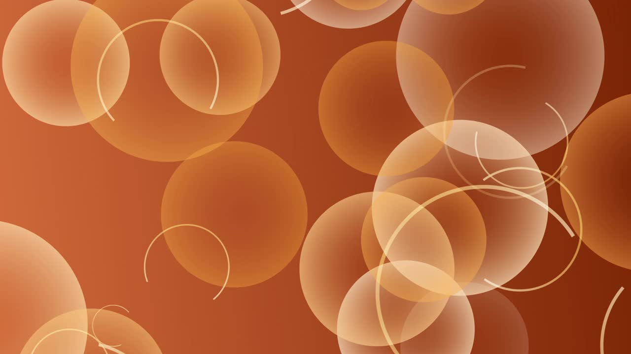 4k气泡在橙色背景视频下载