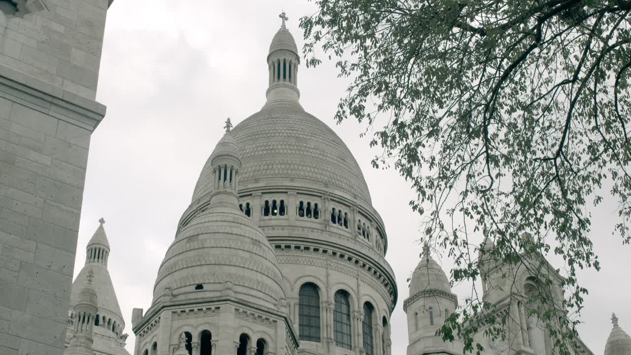 圣心大教堂-蒙马特，巴黎视频下载