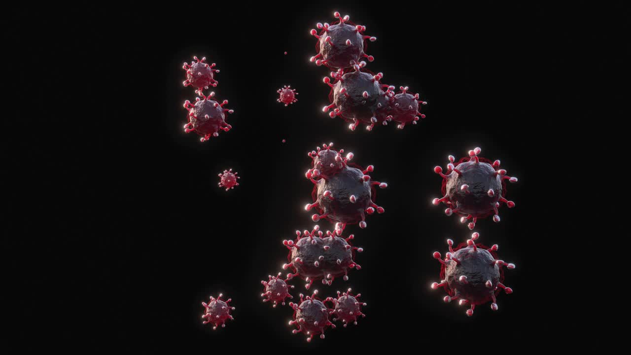 病毒细胞漂浮视频下载
