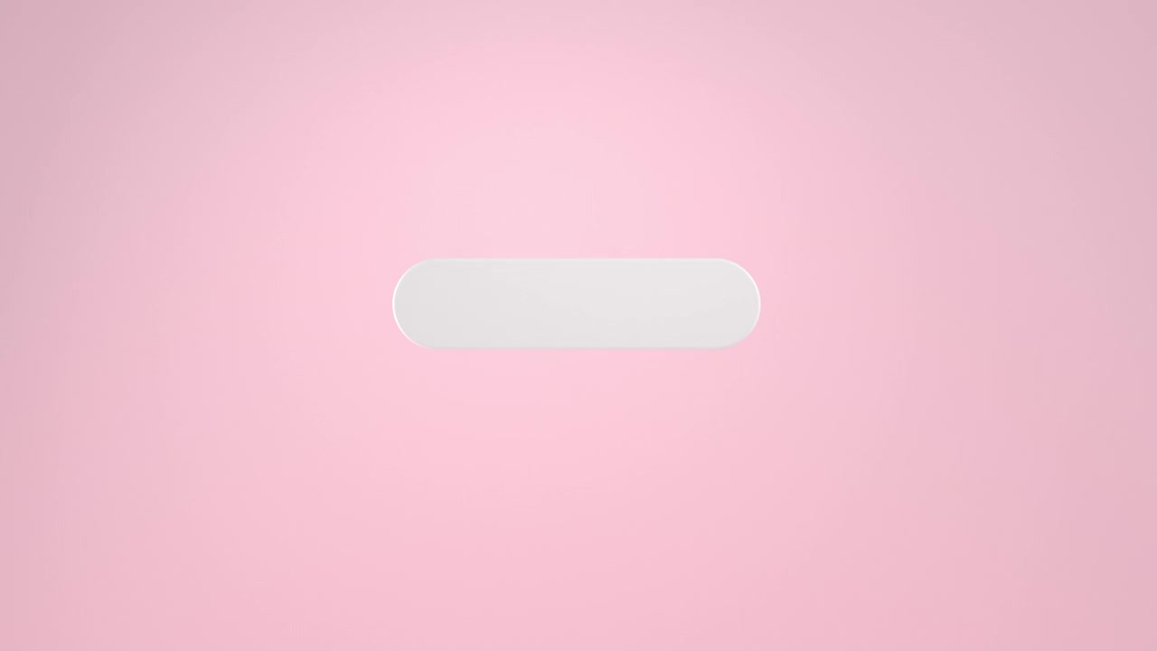 最小搜索栏和粉色光标的3d渲染。视频素材