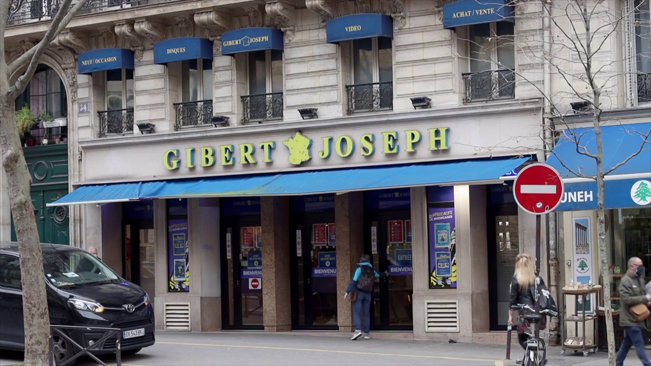 吉伯特·约瑟夫书店，巴黎圣米歇尔大道34号视频下载