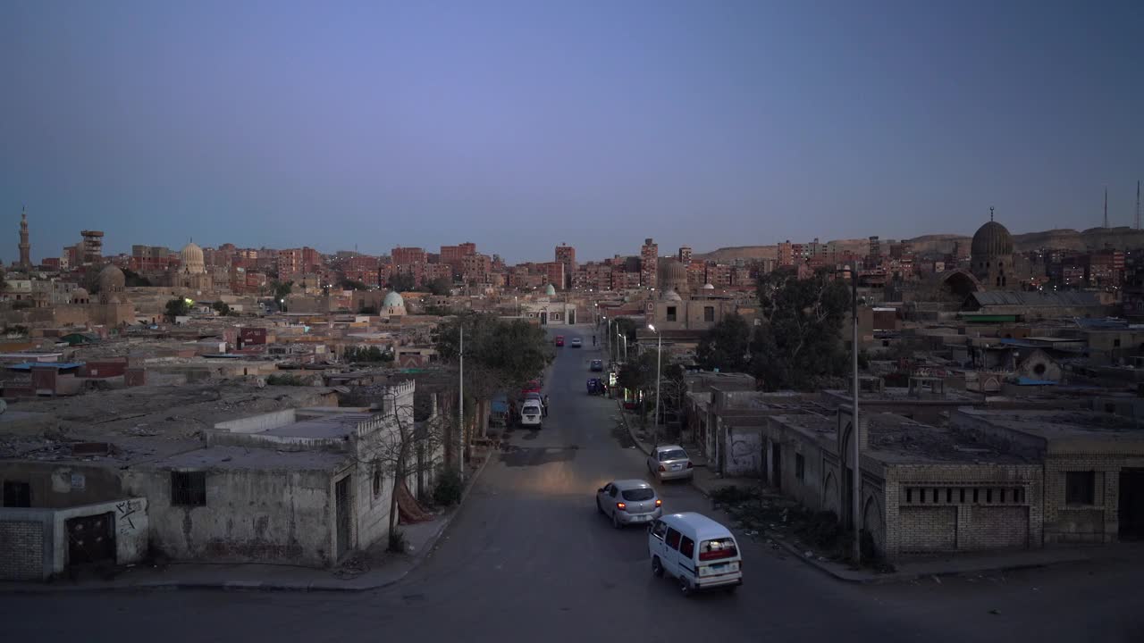 日落时分的开罗视频素材