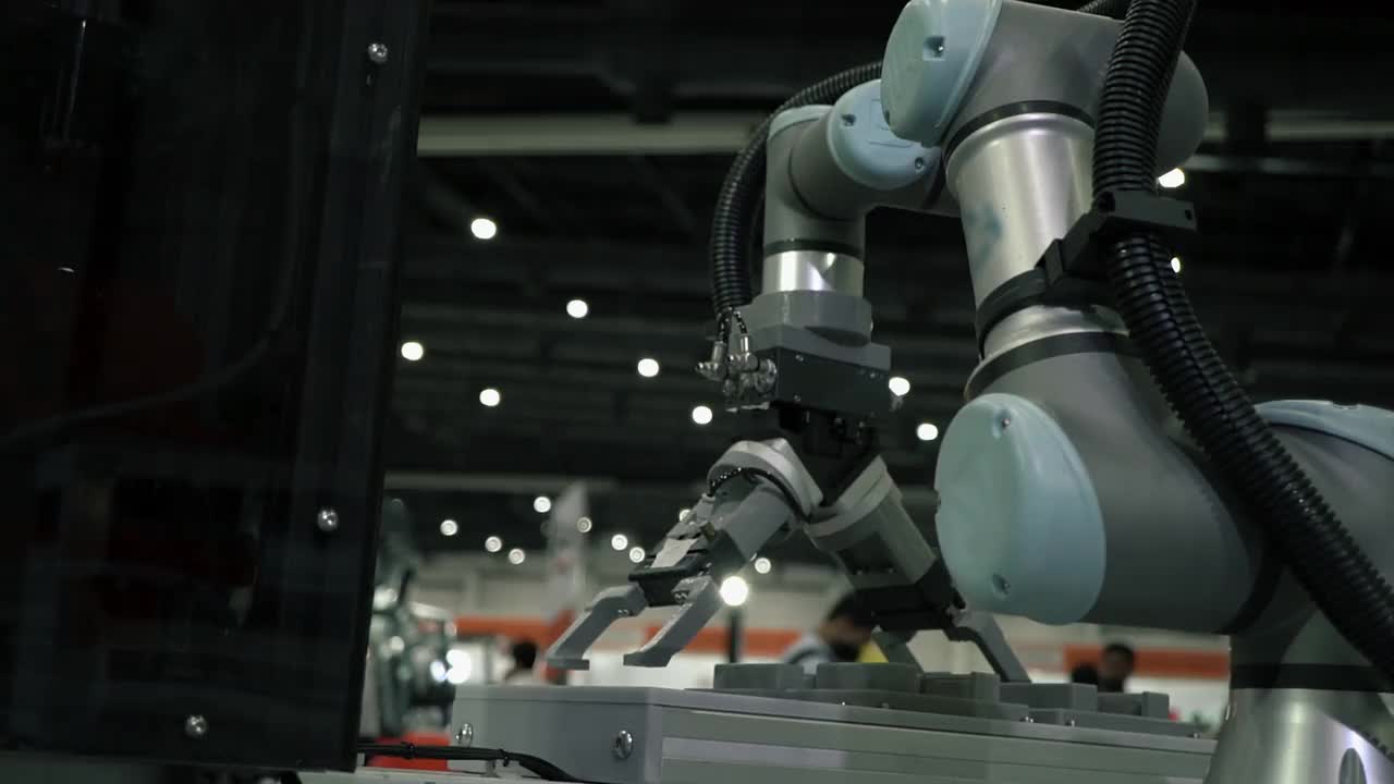 机器人工厂。视频素材