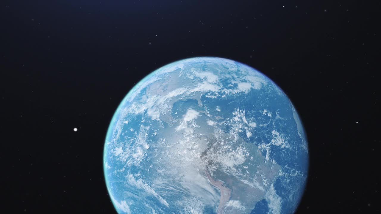在地球上投下阴影的CG动画视频素材