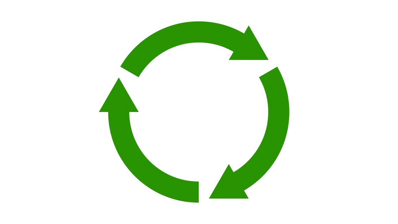 白色背景上的圆形可循环符号动画循环(平面设计)视频下载