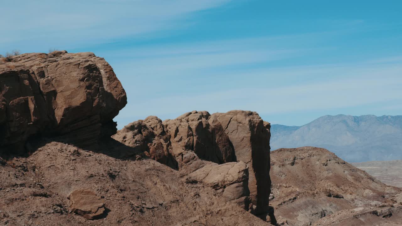 安扎波雷戈沙漠峡谷宁静的风景视频下载