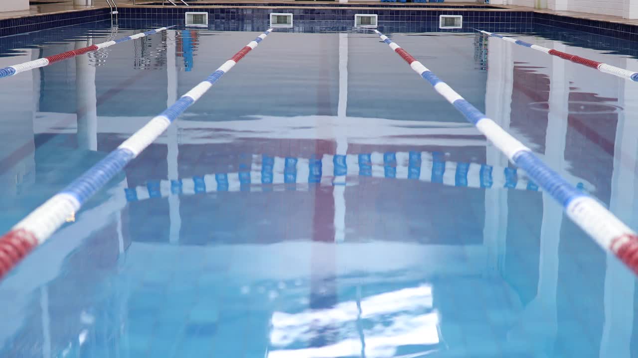 奥运游泳池视频素材