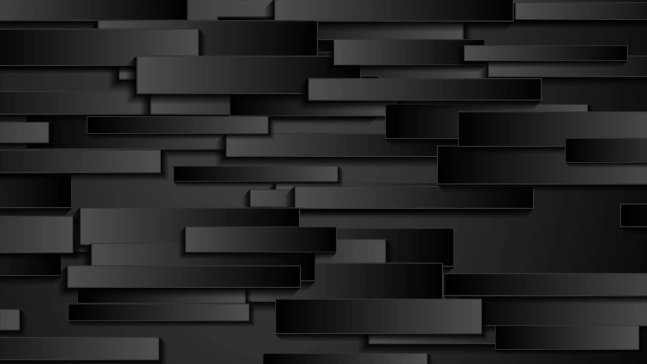 抽象的黑色高科技几何运动背景视频下载