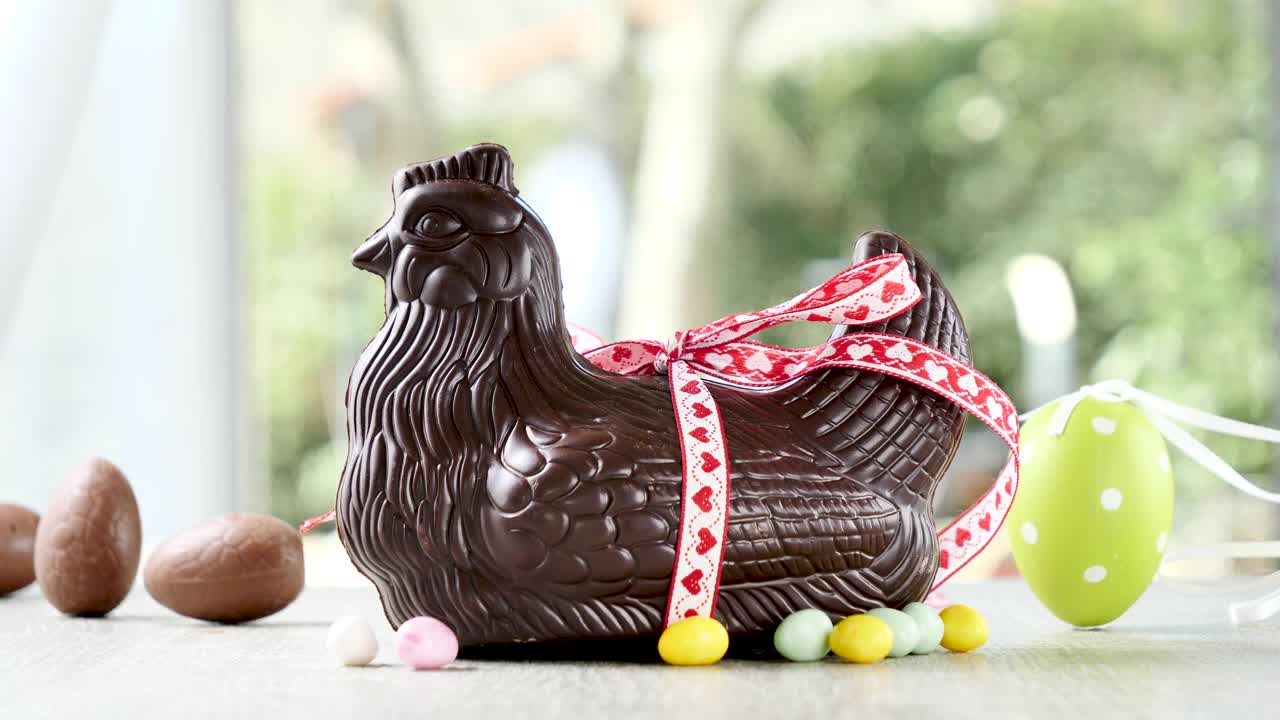 复活节巧克力蛋视频素材