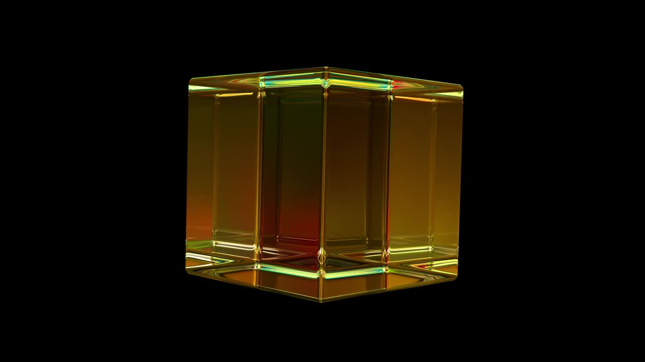 4K玻璃立方体环视频下载