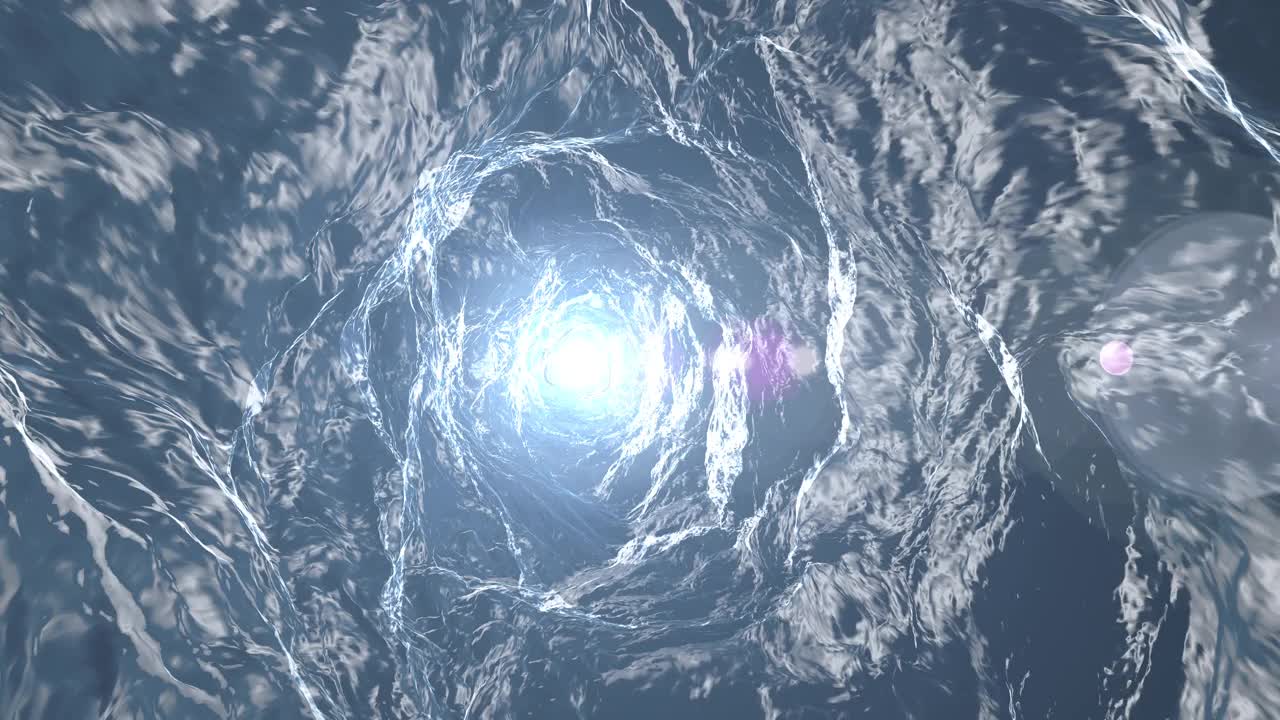 水的液体漩涡流体波纹循环动画视频素材