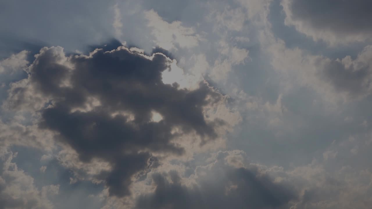 云，天空和太阳。视频素材