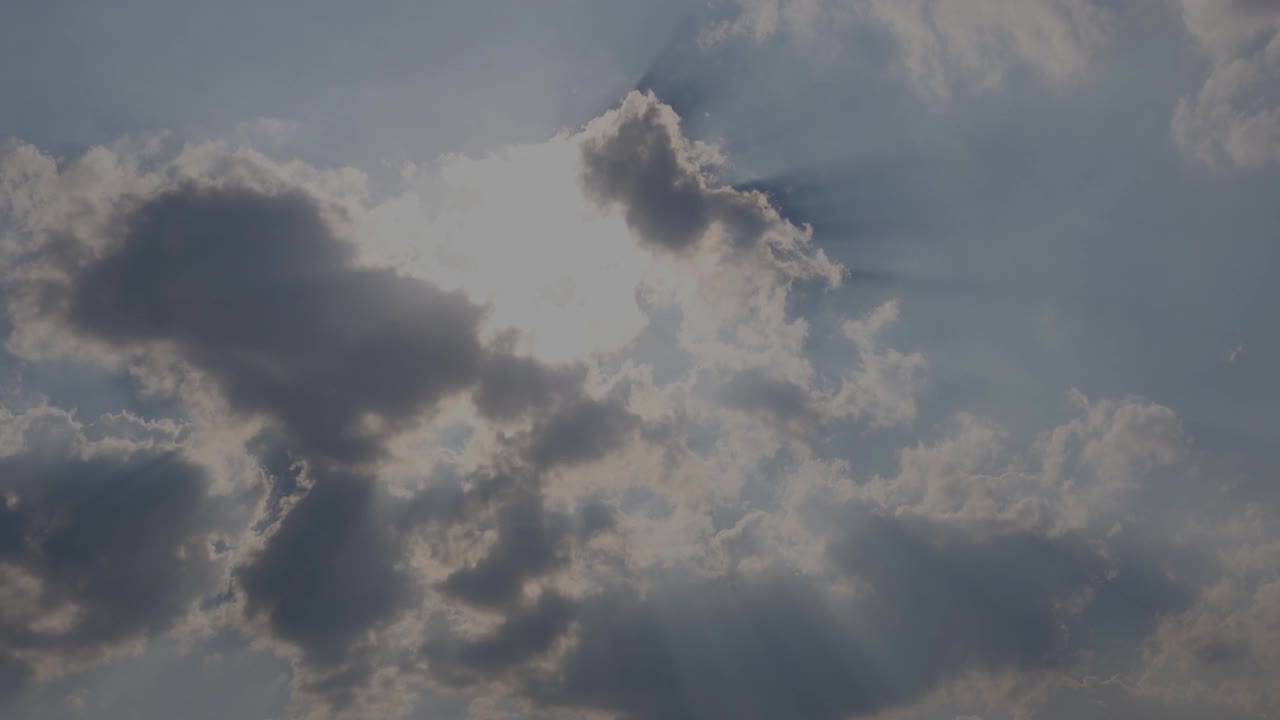 云，天空和太阳。视频素材