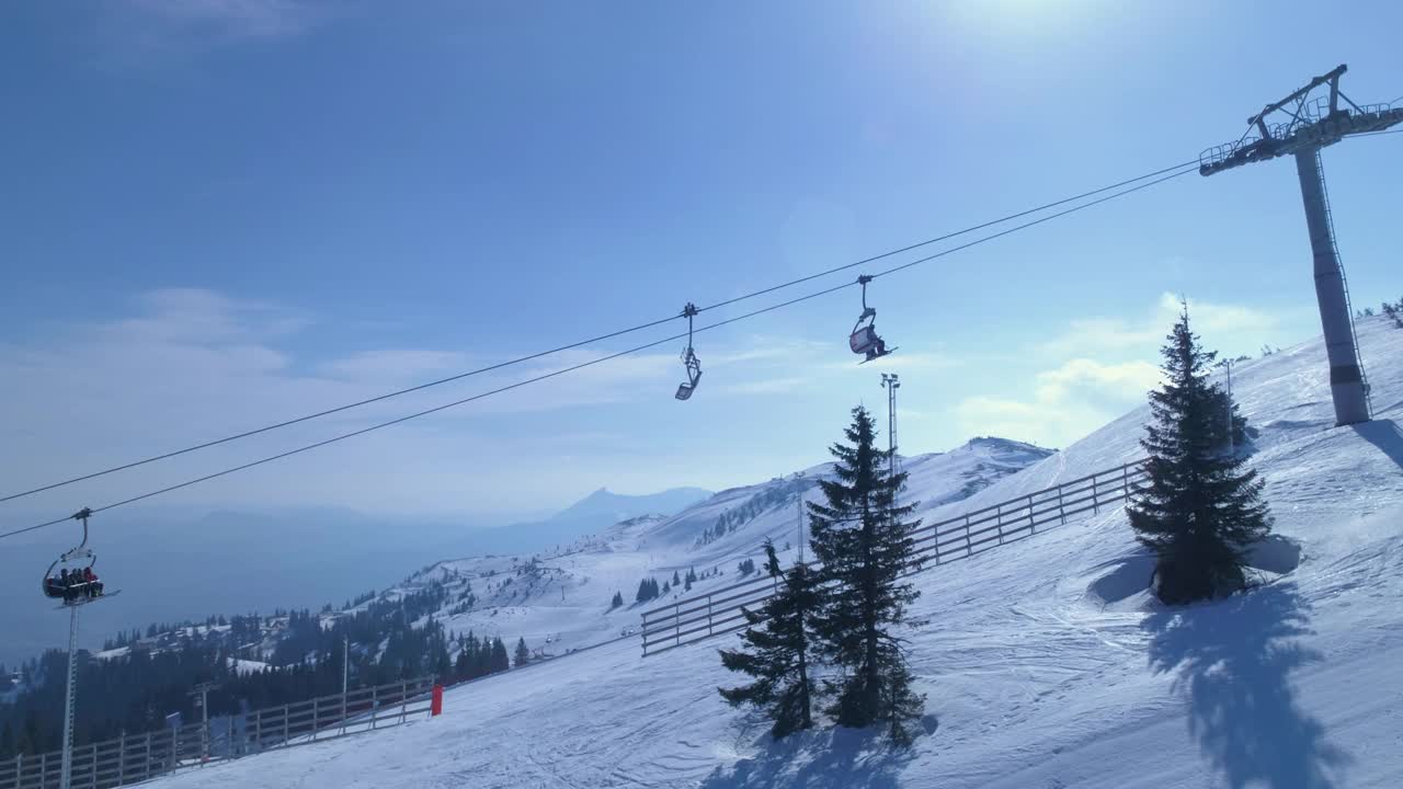滑雪胜地视频素材