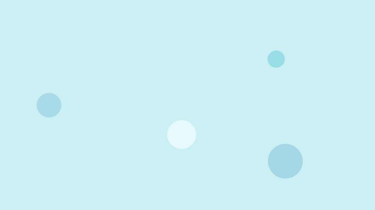 蓝色和白色的圆圈在浅蓝色背景上流动的动画视频素材