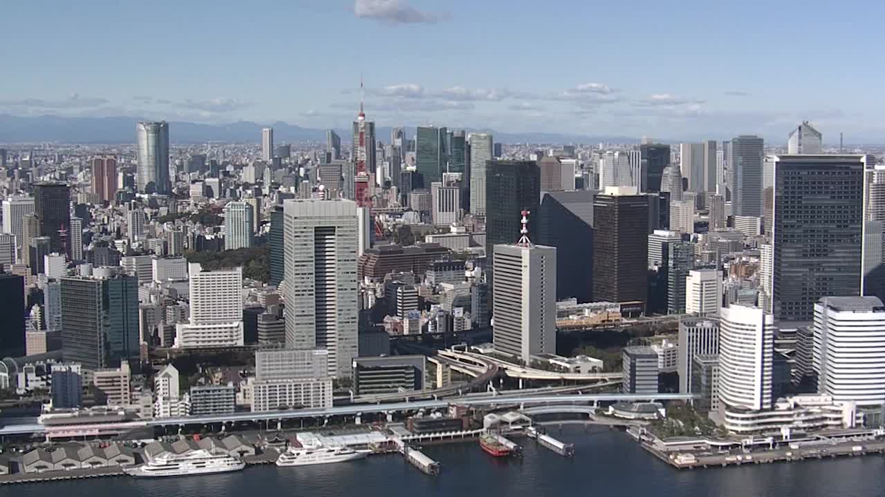 航空，从海湾地区到东京塔，日本视频下载