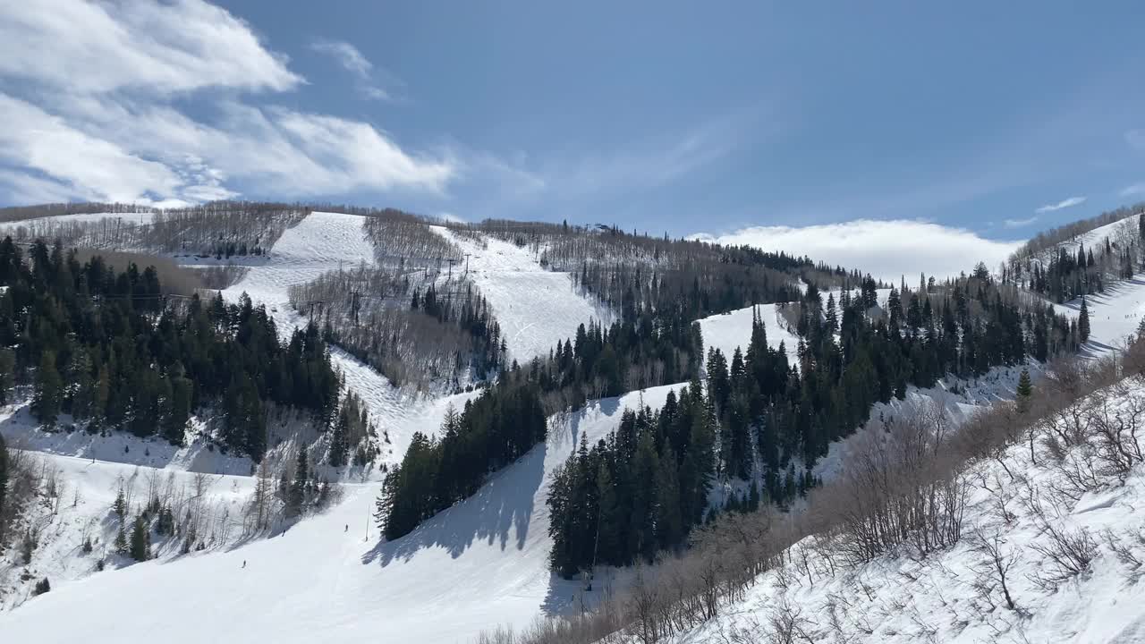 美国高山滑雪胜地视频素材