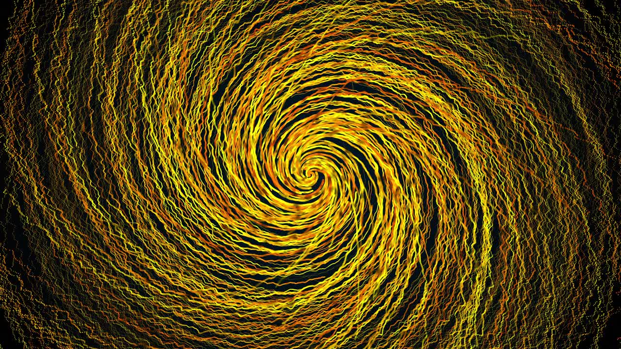 随机线的扭曲，计算机生成。一个抽象的螺旋背景的3d渲染视频下载