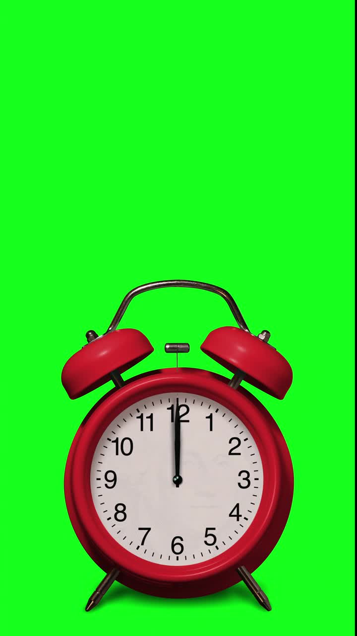 金钱时钟:绿色屏幕上12小时的金钱视频素材