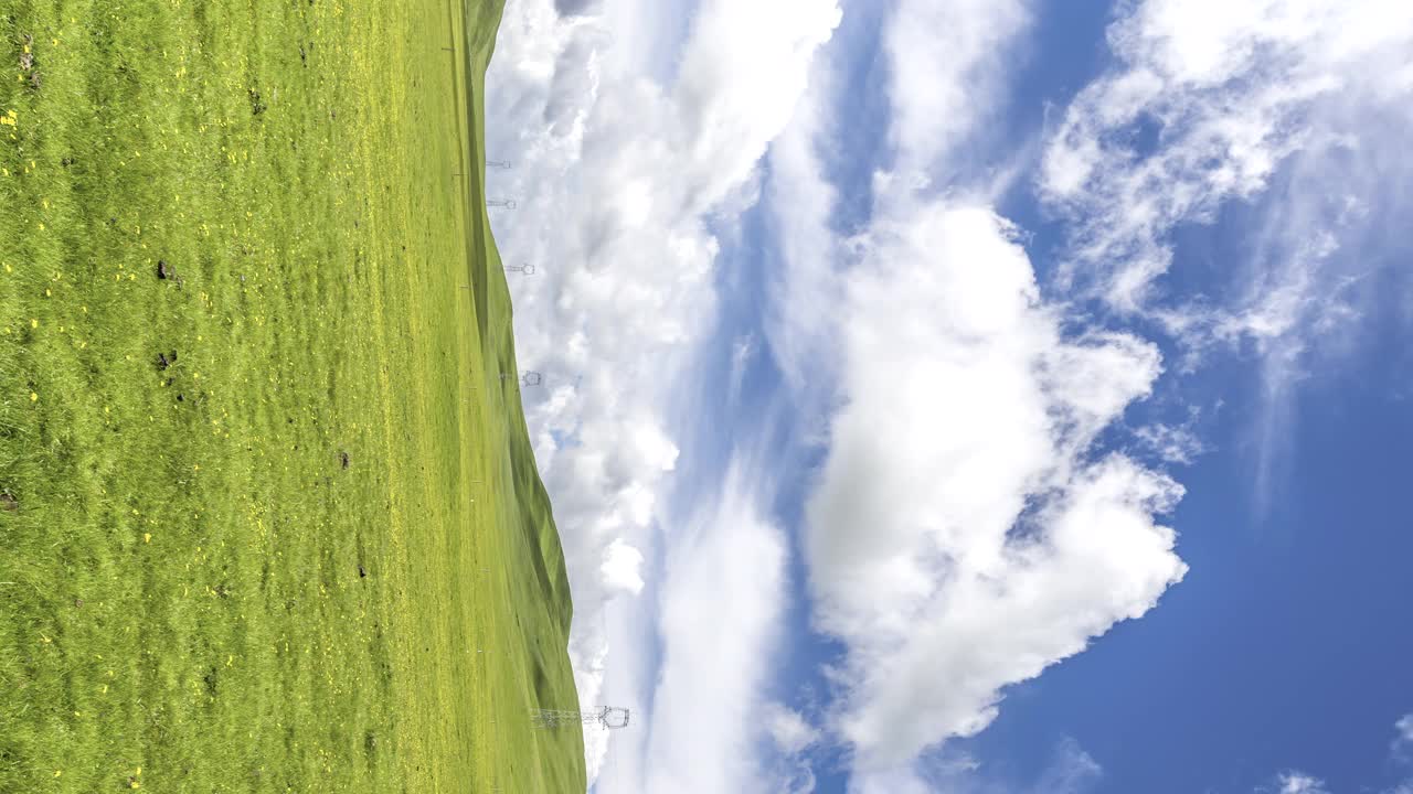 青藏高原的自然风光(垂直)视频素材