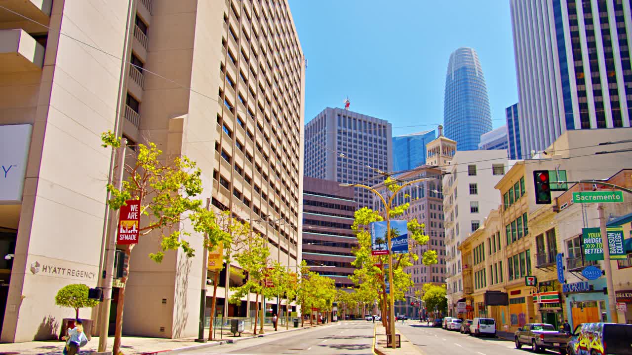旧金山金融区。视频素材