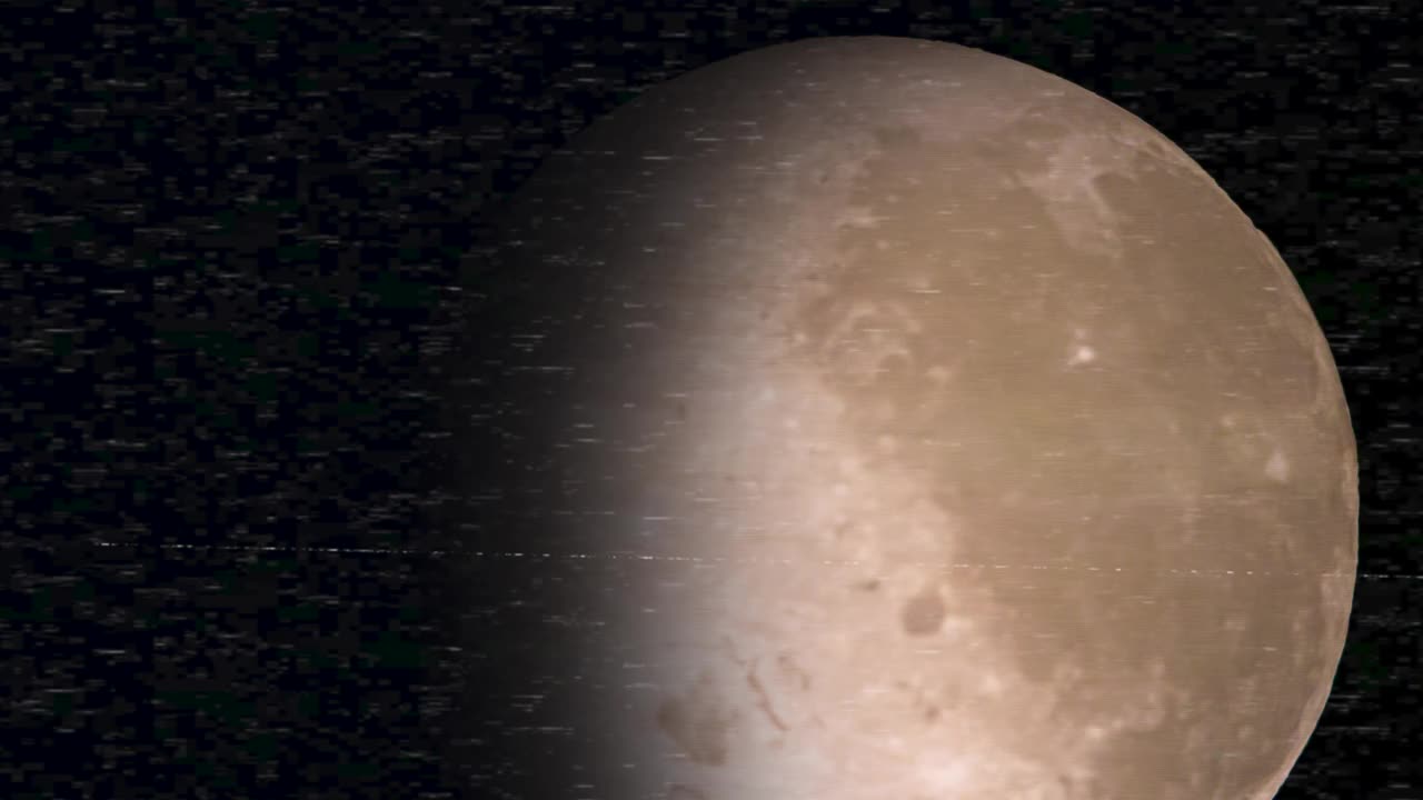 月球轨道的电视信号视频素材