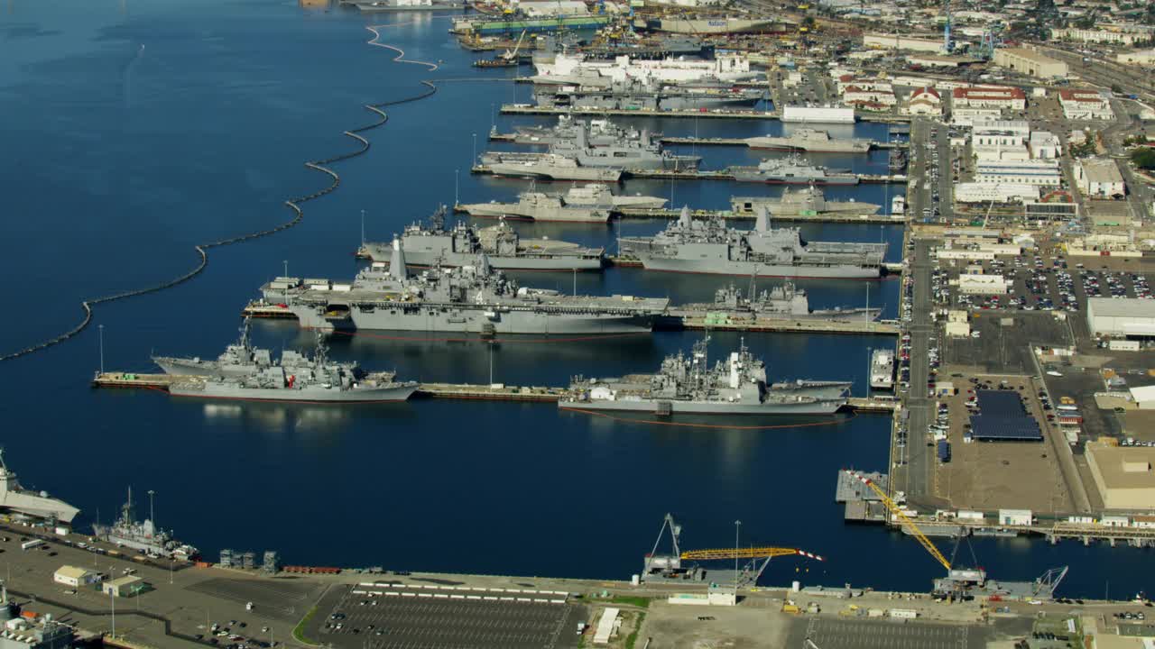 美国加州圣地亚哥空军海军基地视频下载