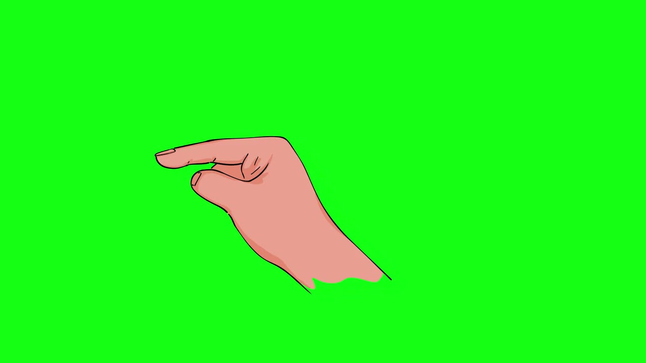 食指指向绿色屏幕视频素材