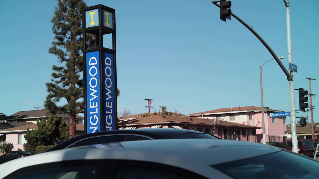 欢迎来到加州英格伍德公众欢迎标语视频素材