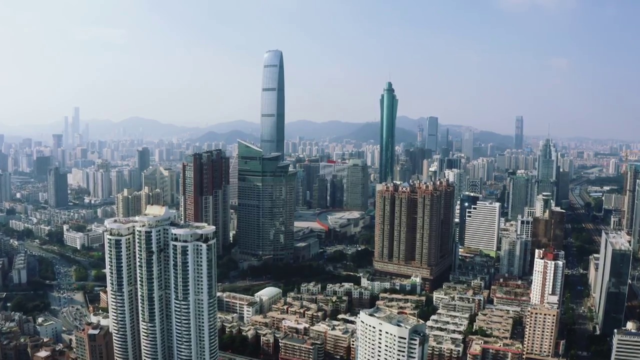 深圳市区全景(白天)视频素材
