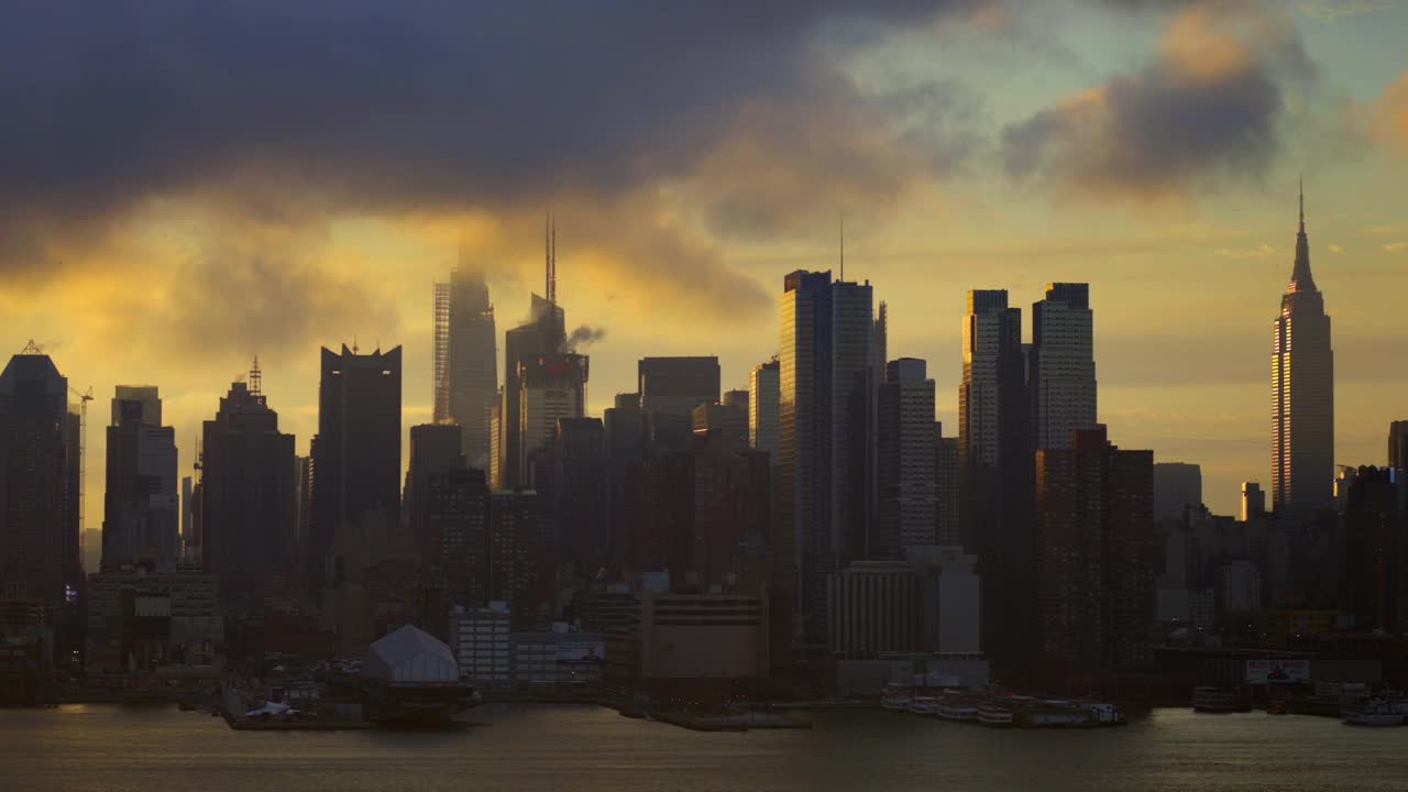 日出时分的曼哈顿中城视频下载