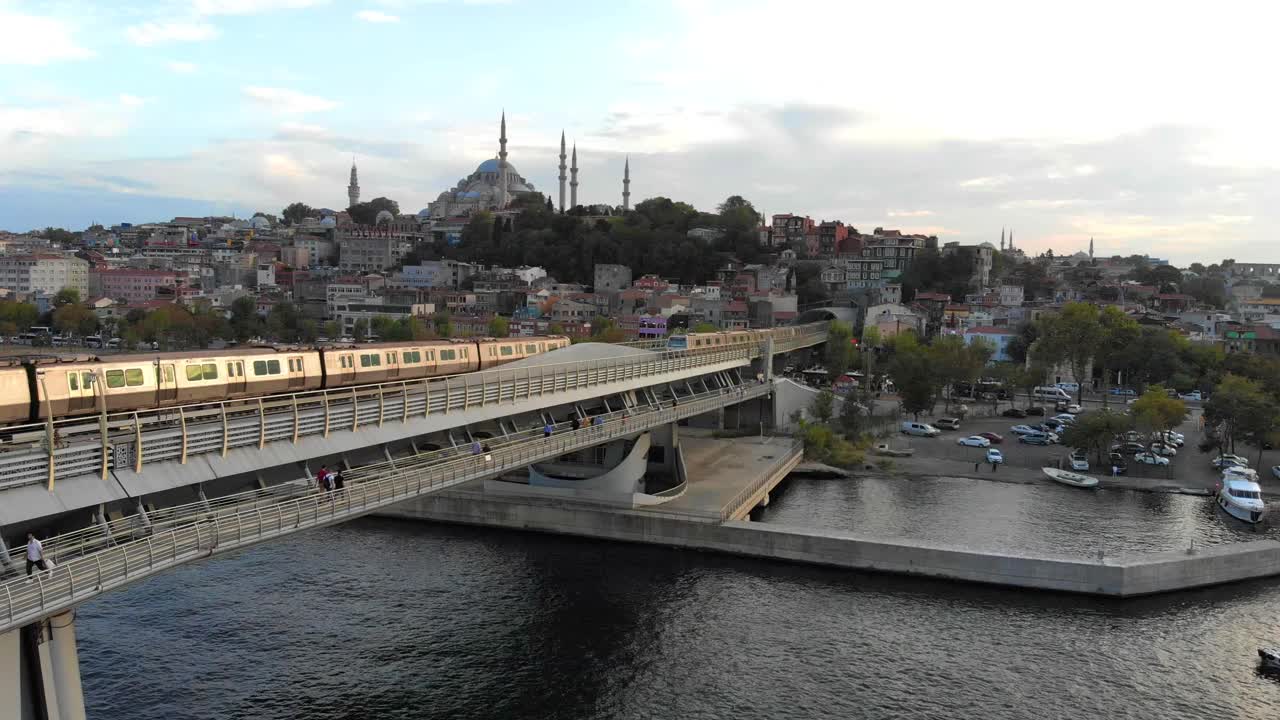 伊斯坦布尔新清真寺4K无人机视频下载