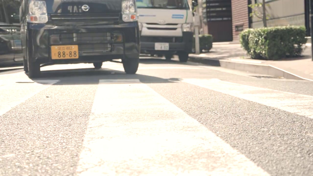 涩谷十字路口人行横道上的行人，慢镜头视频素材