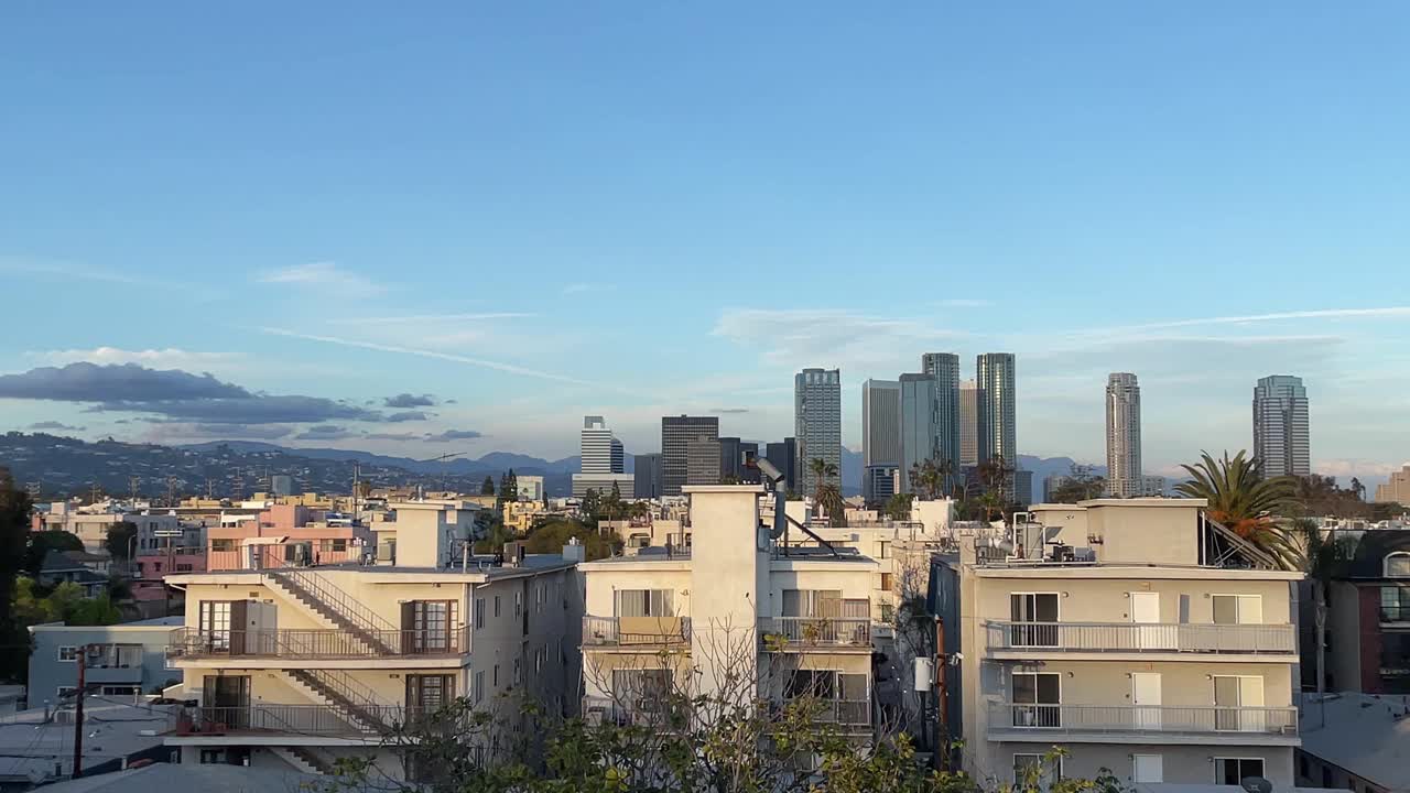 洛杉矶，世纪城和住宅区视频素材