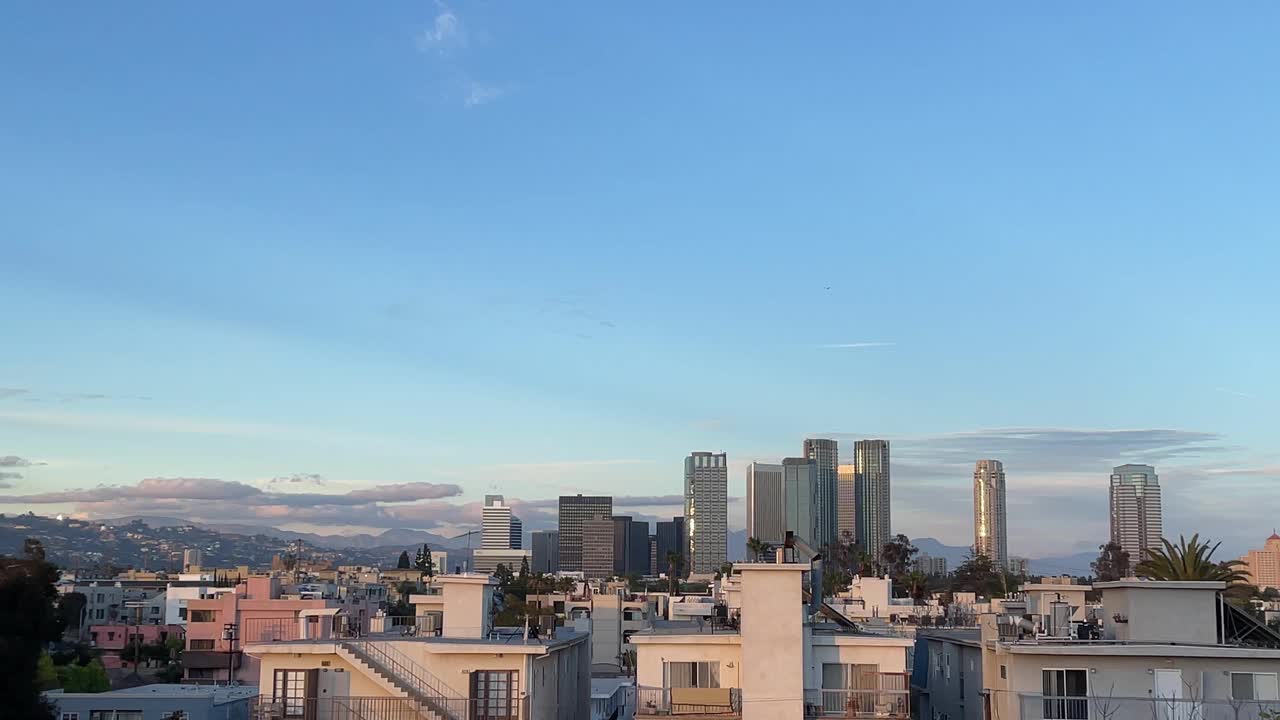 洛杉矶，世纪城和住宅区视频素材