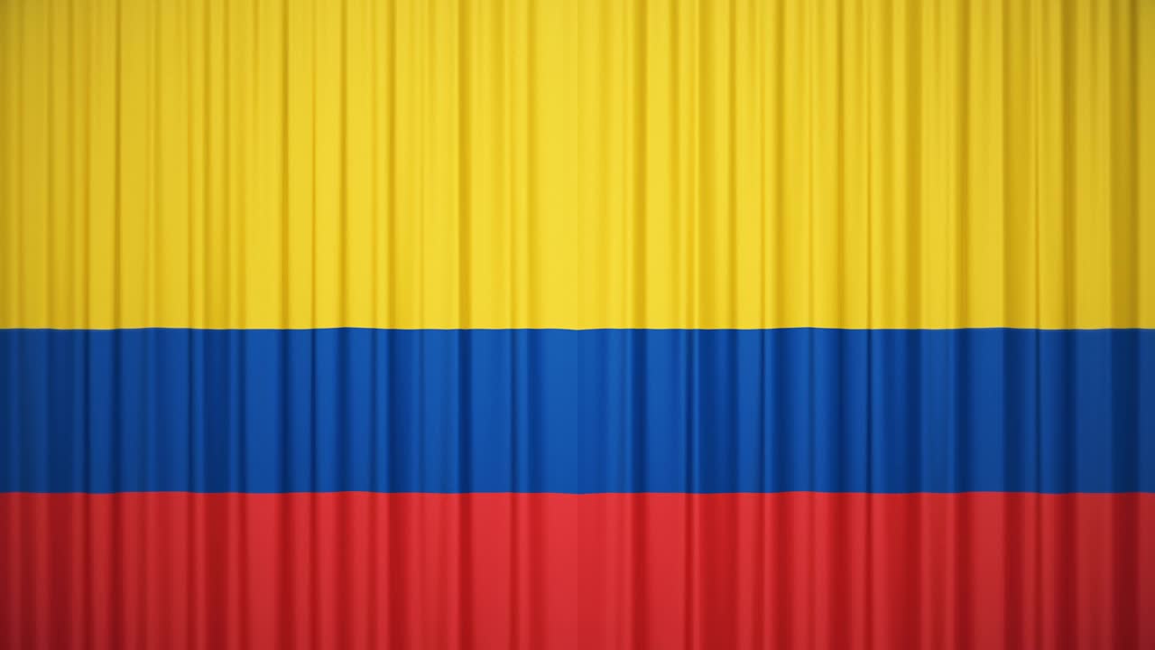 哥伦比亚旗帘布视频下载