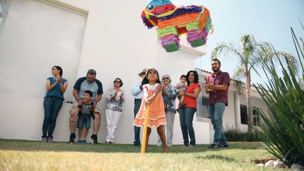 墨西哥家庭庆祝生日视频下载