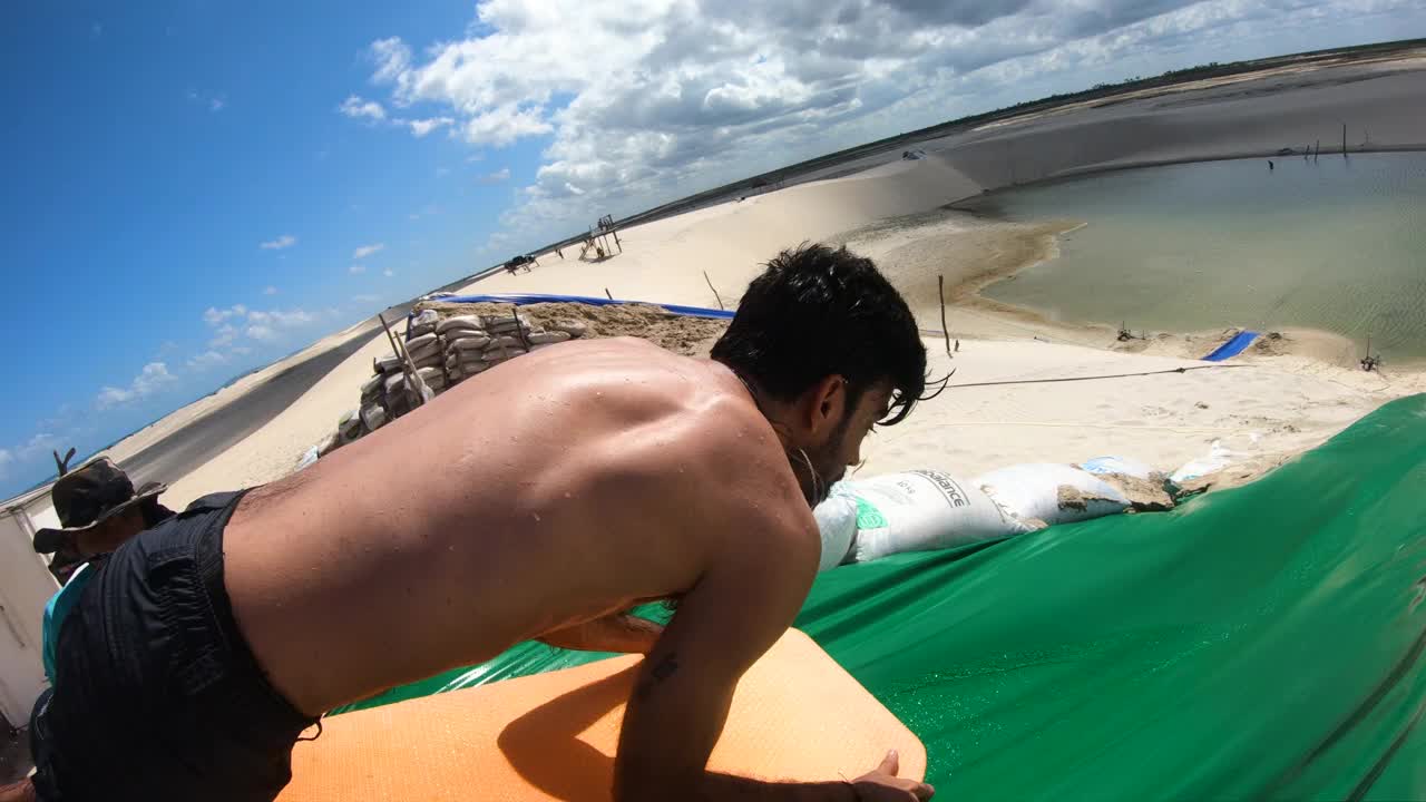 巴西塞阿拉福塔雷萨的Jericoacoara泻湖视频下载