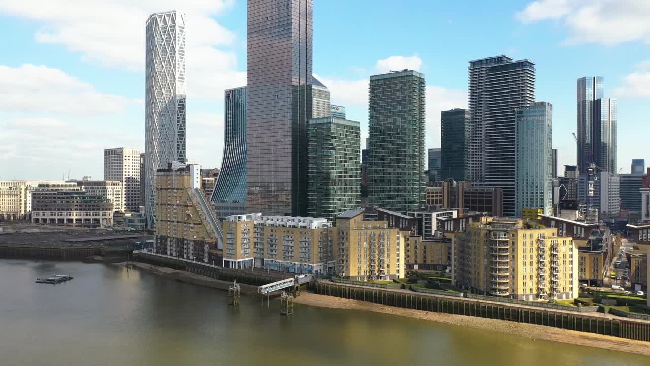英国首都城市的鸟瞰图视频素材