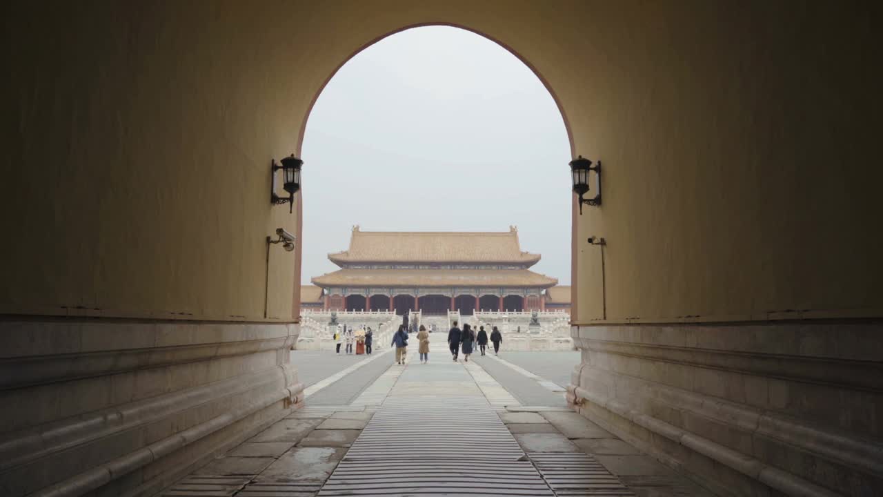 中国北京的紫禁城。视频素材